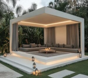 تصميم جلسات خارجية فاخرة في الرياض